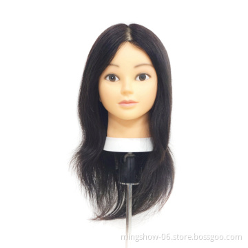100% Human Hair Practice Head Hair Mannequin Doll Training Head Wholesale